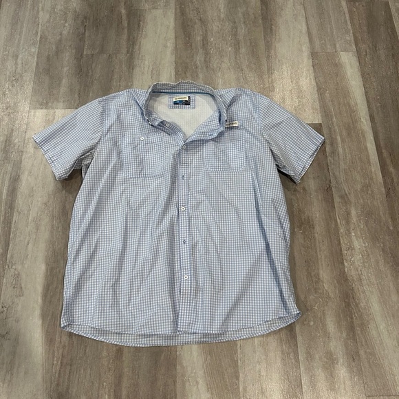 Men's Blue Checkered Shirt - Picture 1 of 4
